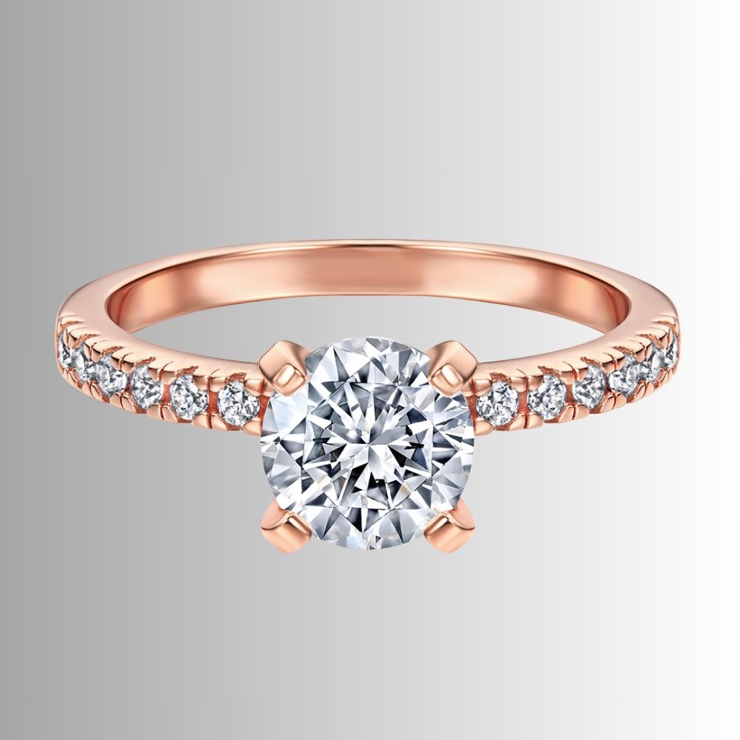 Women's geometric silver ring
