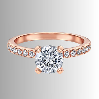 Women's geometric silver ring