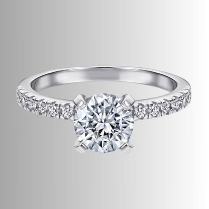 Women's geometric silver ring