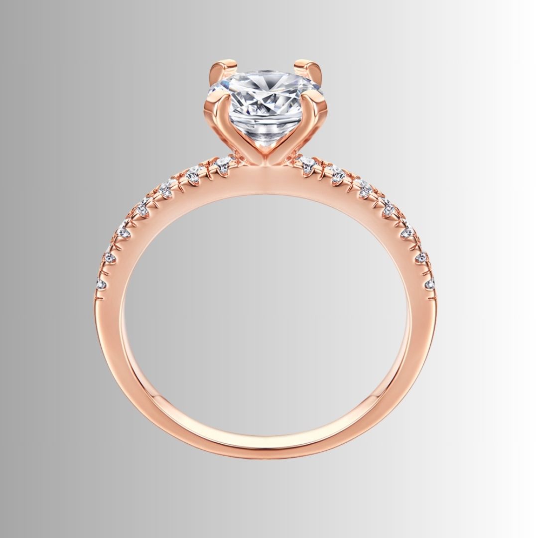 Women's geometric silver ring
