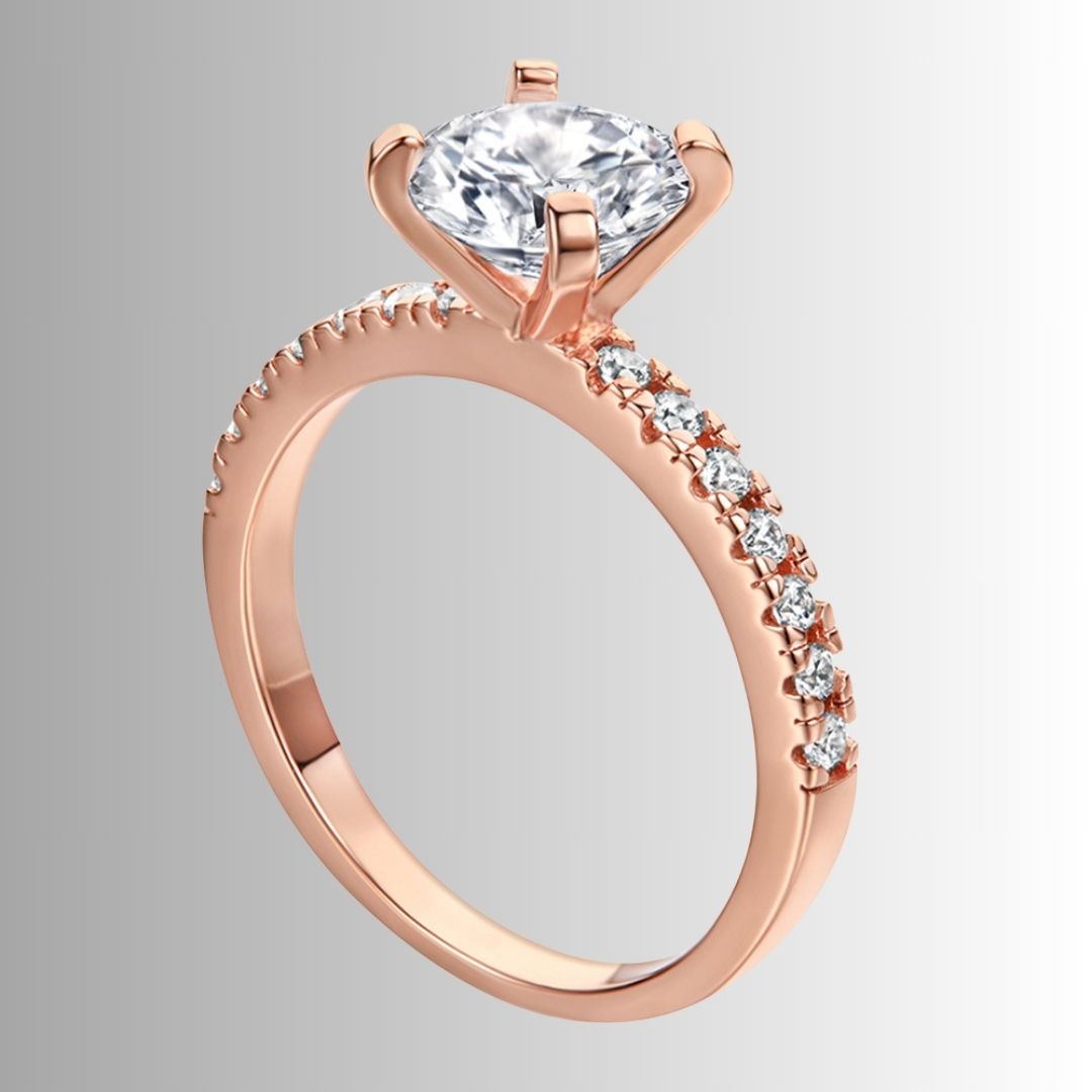 Women's geometric silver ring