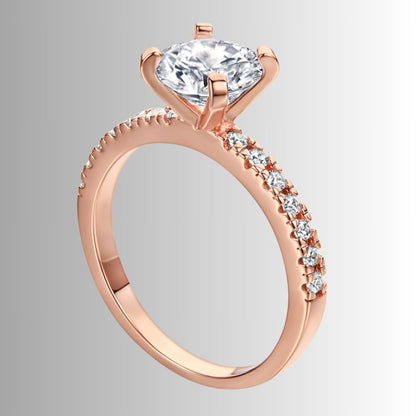Women's geometric silver ring