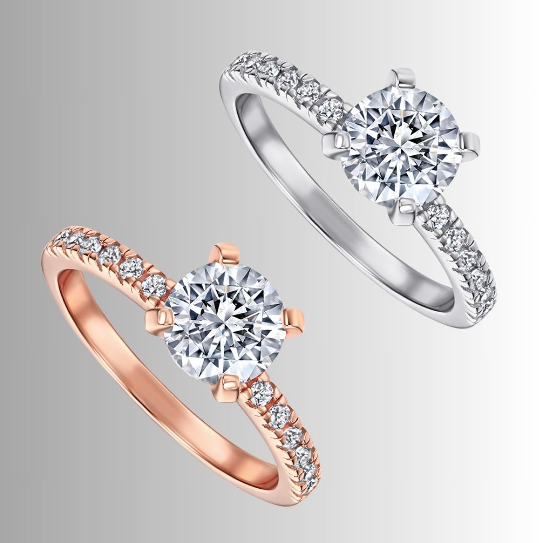Women's geometric silver ring