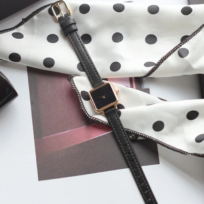 Women's leather watch